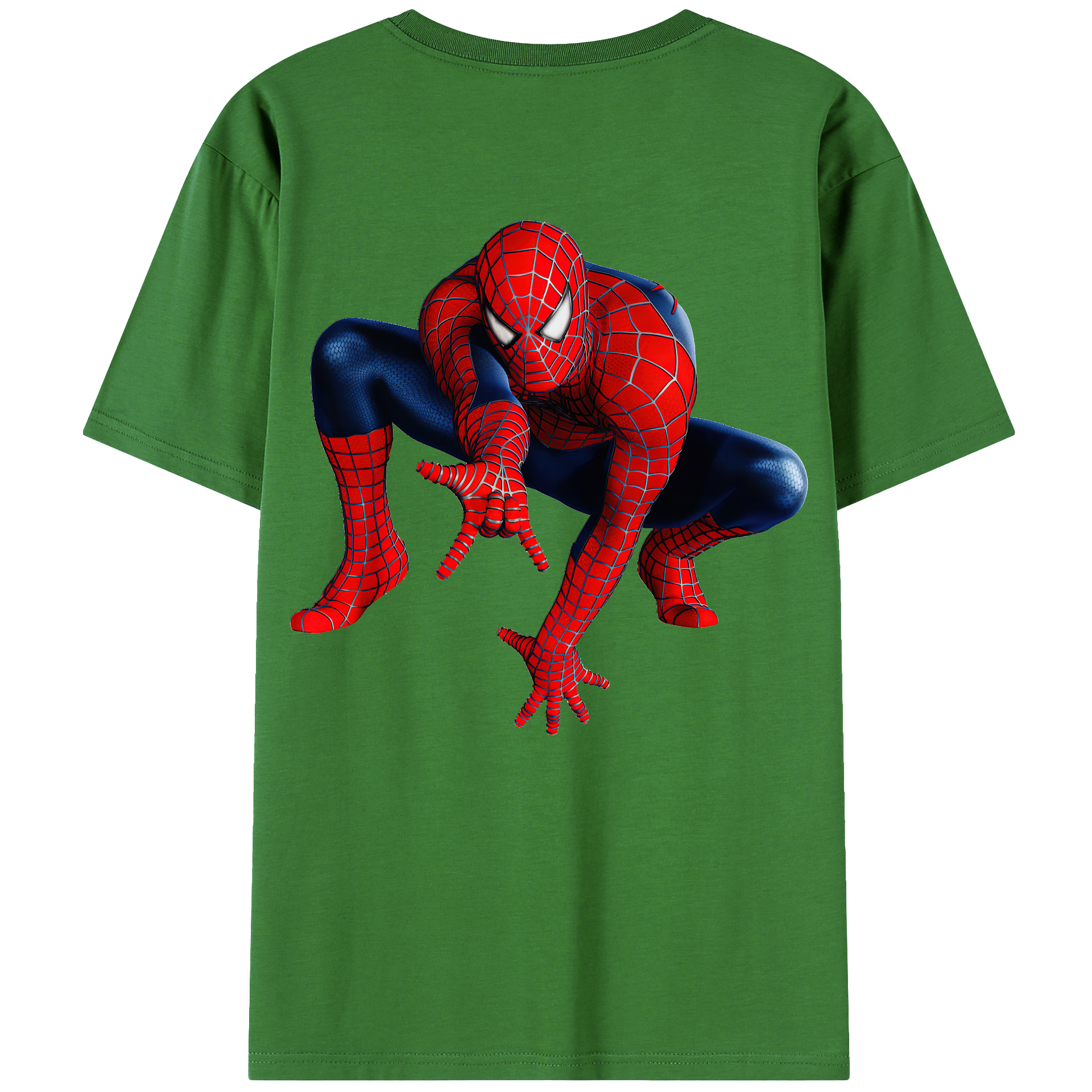 （画像用） Spider Man スパイダーマン レディース半袖Tシャツ(バックプリント)